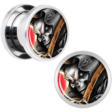 Load image into Gallery viewer, Wake the Dead Grim Reaper Halloween Plug Set 5mm to 16mm