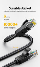 Load image into Gallery viewer, Ethernet Cable 1000Mbps Cat 6 Network Lan UTP Gigabit Networking Wire Plated RJ45 Connectors Cat6 Network Ethernet LAN Cable For Laptop Router RJ45 CAT6 Ethernet Cable