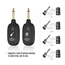 将图片加载到图库查看器,UHF Guitar Wireless System Transmitter Receiver