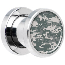 Load image into Gallery viewer, Digital Camo Print Steel Screw Fit Plug Set 0G