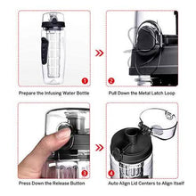 将图片加载到图库查看器,Ultra Portable Fruit Infusing Water Bottle 32oz