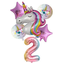 Load image into Gallery viewer, Unicorn Balloons for Birthday Decorations