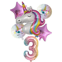 Load image into Gallery viewer, Unicorn Balloons for Birthday Decorations