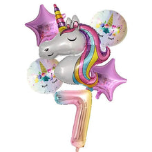 Load image into Gallery viewer, Unicorn Balloons for Birthday Decorations