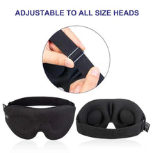 将图片加载到图库查看器,Unique 3D Contoured Cup Blindfold Concave Molded Night Sleep Mask Upgraded Eye Cover With Adjustable Strap Eye Pillow Soft Comfy Eye Shade For Nap Travel Night Shift