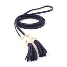 Load image into Gallery viewer, Unique Classic PU Leather Tie Strap Waist Belt For Women Modern Rope Style Design Ladies Waistbands