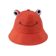 Load image into Gallery viewer, Unique Design Frog Bucket Hat for Women Summer Autumn Plain Female Panama Outdoor Hiking Beach Fishing Cap Sunscreen Woman Sunhat