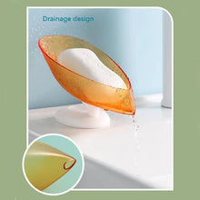 Load image into Gallery viewer, Unique Design Leaf Shape Soap Box Drain Soap Holder Box Bathroom Accessories Toilet Laundry Soap Box Bathroom Supplies Tray Gadgets