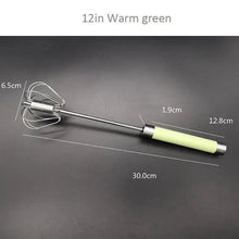 Load image into Gallery viewer, Unique Design Semi-automatic Egg Beater 304 Stainless Steel Egg Whisk Manual Hand Mixer Self Turning Egg Stirrer Kitchen Accessories Egg Tools