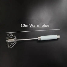Load image into Gallery viewer, Unique Design Semi-automatic Egg Beater 304 Stainless Steel Egg Whisk Manual Hand Mixer Self Turning Egg Stirrer Kitchen Accessories Egg Tools