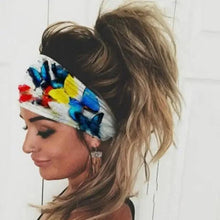 Load image into Gallery viewer, Unique Design Women's Summer Hair Bands Print Headband Stylish Cross Turban Bandanas Hair Accessories Headwrap Headwear Gift