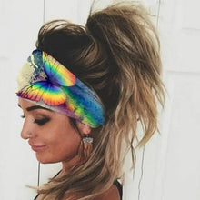 Load image into Gallery viewer, Unique Design Women's Summer Hair Bands Print Headband Stylish Cross Turban Bandanas Hair Accessories Headwrap Headwear Gift