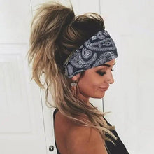 Load image into Gallery viewer, Unique Design Women's Summer Hair Bands Print Headband Stylish Cross Turban Bandanas Hair Accessories Headwrap Headwear Gift