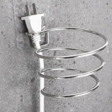 Load image into Gallery viewer, Unique Designed Hair Dryer Holder Blower Organizer Adhesive Wall Mounted Nail Free No Drilling Stainless Steel Stand Tool For Bathroom Bedroom