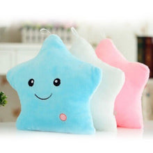 Load image into Gallery viewer, Unique Luminous Pillow Vivid Star Design LED Light Cushion Plush Pillow Night Light Plush Pillows Stuffed Star Pillow Led Light Creative Twinkle Star Glowing LED Night Light Plush Pillows Stuffed Toys For Bedroom Sofa Creative Birthday Gift Toy For Kids
