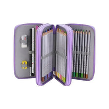 将图片加载到图库查看器,Unique Purple Cute Big 36/48/72 Holes Stationery Students Pencil Case High Quality Large Capacity Pencil Box