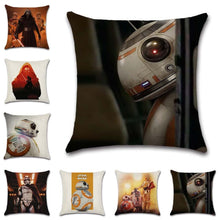 Load image into Gallery viewer, Unique Style Throw Pillow Cover Robot pattern Polyester Linen Cushion cover Decoration For Home House Party Chair Sofa Gift Cute Adorable Cartoon Robot Waving with Robotic Dog Friend Throw Pillow Cover Case Decorative Cushion For Couch Bed