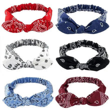 将图片加载到图库查看器,Unique Style Women's Soft Solid Print Headbands Vintage Cross Knot Elastic Hairbands Bandanas Girls Hair Bands Hair Accessories