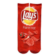 Load image into Gallery viewer, Unisex 3D Print Funny Art Socks Cotton for Lovers with Painting and Snacks Funny Socks Long Kawaii Cute and Cool Gifts for Men And Women