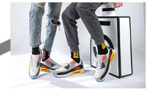 将图片加载到图库查看器,Unisex Air Cushion Sneakers Men's Colorful Casual Fashion Jogging Sneakers Outdoor Sports Sneakers Lace Up Unisex Walk Women's Air Athletic Running Sneakers