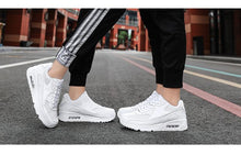 将图片加载到图库查看器,Unisex Air Cushion Sneakers Men's Colorful Casual Fashion Jogging Sneakers Outdoor Sports Sneakers Lace Up Unisex Walk Women's Air Athletic Running Sneakers
