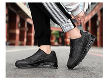 将图片加载到图库查看器,Unisex Air Cushion Sneakers Men's Colorful Casual Fashion Jogging Sneakers Outdoor Sports Sneakers Lace Up Unisex Walk Women's Air Athletic Running Sneakers