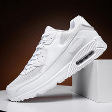 将图片加载到图库查看器,Unisex Air Cushion Sneakers Men's Colorful Casual Fashion Jogging Sneakers Outdoor Sports Sneakers Lace Up Unisex Walk Women's Air Athletic Running Sneakers