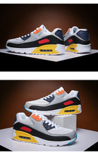 将图片加载到图库查看器,Unisex Air Cushion Sneakers Men's Colorful Casual Fashion Jogging Sneakers Outdoor Sports Sneakers Lace Up Unisex Walk Women's Air Athletic Running Sneakers