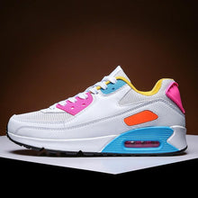 将图片加载到图库查看器,Unisex Air Cushion Sneakers Men's Colorful Casual Fashion Jogging Sneakers Outdoor Sports Sneakers Lace Up Unisex Walk Women's Air Athletic Running Sneakers