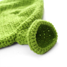 Load image into Gallery viewer, Unisex Balaclava Monster Shrek Hat Wool Winter Knitted Hats Green Party Funny Beanie Skellies Cap for Women Men Pure Handmade Neckerchief with Drawstring Soft Balaclava Pullover Knitted Beanie for Adults Men Women Ski Caps