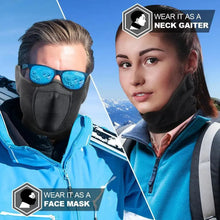 将图片加载到图库查看器,Unisex Breathable Black Half Ski Windproof Sport Mask Face Cover Ear Warmer For Winter Weather Men Running Thermal Masks Scarf Snowboard Ski Mask Neck Warmer