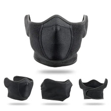 将图片加载到图库查看器,Unisex Breathable Black Half Ski Windproof Sport Mask Face Cover Ear Warmer For Winter Weather Men Running Thermal Masks Scarf Snowboard Ski Mask Neck Warmer