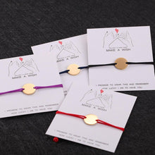 Load image into Gallery viewer, Unisex Charming Bracelet Rectangle Letter Stainless Steel Red Rope Bracelet For Men Women Handmade Rope Bracelet Cool String Friendship Bracelet Adjustable Design For Women