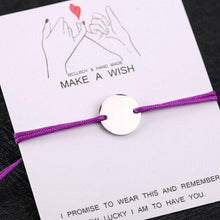 Load image into Gallery viewer, Unisex Charming Bracelet Rectangle Letter Stainless Steel Red Rope Bracelet For Men Women Handmade Rope Bracelet Cool String Friendship Bracelet Adjustable Design For Women