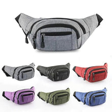 Load image into Gallery viewer, Unisex Classic Design Sports Fanny Pack Stylish Waist Bag Large Capacity Outdoor Travel Waist Bag
