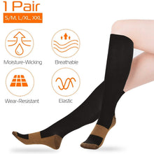 Load image into Gallery viewer, Unisex Copper Compression Socks