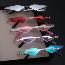 Load image into Gallery viewer, Unisex Elegant Diamond Shape Rimless Sunglasses Vintage Sun Glasses Cute Designs Excellent Gift For Summer