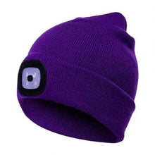 Load image into Gallery viewer, Unisex Fashion LED Light Knitted Hat For Men Women Trendy Elastic Beanie Cap Headlamp Winter Knit Lighted Headlight Headlamp Cap