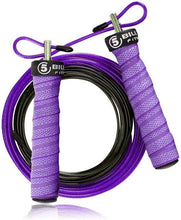 将图片加载到图库查看器,Unisex Jump Rope Speed Weighted Jump Ropes Adjustable Wire Skipping Rope Cable Ball Bearings Regular Rope With Extra Speed Cable Ball Bearings Anti-Slip Handle For Double Unders Outdoor Workout
