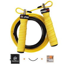 将图片加载到图库查看器,Unisex Jump Rope Speed Weighted Jump Ropes Adjustable Wire Skipping Rope Cable Ball Bearings Regular Rope With Extra Speed Cable Ball Bearings Anti-Slip Handle For Double Unders Outdoor Workout