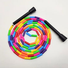 将图片加载到图库查看器,Unisex Jump Rope Stripe Ropes With Plastic Handles For Any Skill Level Sports Segmented Jump Rope For Outdoor Fitness Gym Men Women Kids Best For Sports Outdoors Jumping Rope 2.9m