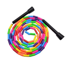 将图片加载到图库查看器,Unisex Jump Rope Stripe Ropes With Plastic Handles For Any Skill Level Sports Segmented Jump Rope For Outdoor Fitness Gym Men Women Kids Best For Sports Outdoors Jumping Rope 2.9m
