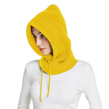 Load image into Gallery viewer, Unisex Knit Scarf Hood Hat Winter Women Cashmere Beanie Bonnet Lady Wool Neck Protect Balaclava Skellies Men Hooded Fashion Balaclava Shawl Women Winter Hat Soft Knitted Hooded Neck Collar Cap Beanie Hat Warm Scarf Unisex Bonnet Hooded Sc