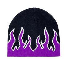 Load image into Gallery viewer, Unisex Modern Fire Design Soft Warm Beanies Comfortable Winter One Size Caps For Men And Women