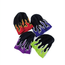 Load image into Gallery viewer, Unisex Modern Fire Design Soft Warm Beanies Comfortable Winter One Size Caps For Men And Women