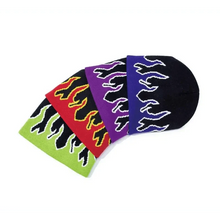 Load image into Gallery viewer, Unisex Modern Fire Design Soft Warm Beanies Comfortable Winter One Size Caps For Men And Women