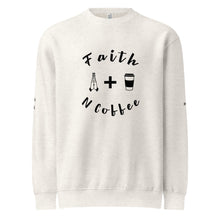 Load image into Gallery viewer, Faith n Coffee premium crew neck sweatshirt