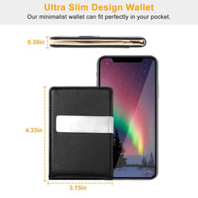将图片加载到图库查看器,Unisex PU Leather Wallet RFID Blocking