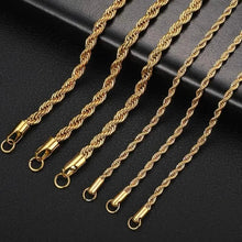 Load image into Gallery viewer, European Classic Twist Necklace Rope Chain
