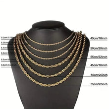 Load image into Gallery viewer, European Classic Twist Necklace Rope Chain